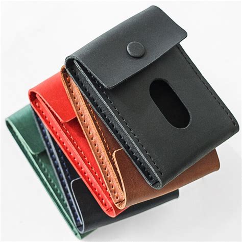 leather business card holder case.